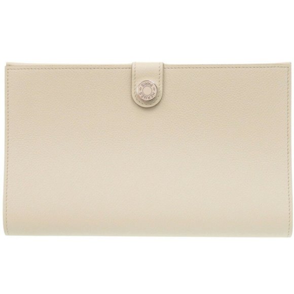 Like new Hermès R.M.S. Tuttenman Evercolor Nata W stamp (2024) long wallet w...